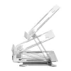 Suporte para portátil Gembird NBS-D1-03 Prateado Alumínio para até 39,6 cm (15,6 polegadas), dobrável, altura 60 mm, carga máx. 5 kg