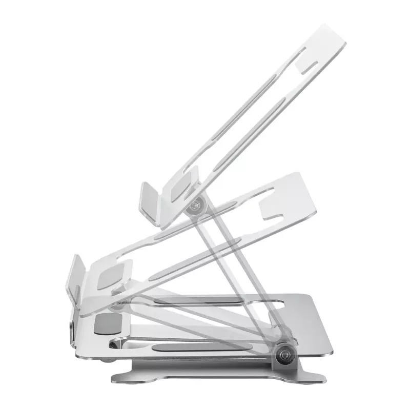 Suporte para portátil Gembird NBS-D1-03 Prateado Alumínio para até 39,6 cm (15,6 polegadas), dobrável, altura 60 mm, carga máx. 5 kg