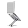 Suporte para portátil Gembird NBS-D1-03 Prateado Alumínio para até 39,6 cm (15,6 polegadas), dobrável, altura 60 mm, carga máx. 5 kg