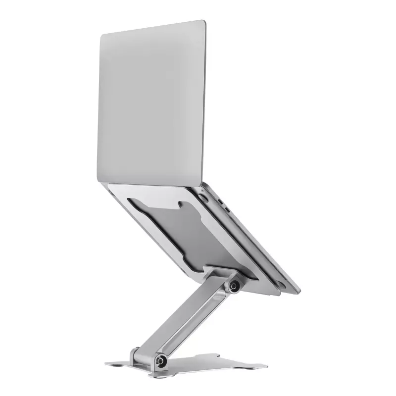 Suporte para portátil Gembird NBS-D1-03 Prateado Alumínio para até 39,6 cm (15,6 polegadas), dobrável, altura 60 mm, carga máx. 5 kg