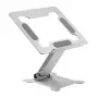 Suporte para portátil Gembird NBS-D1-03 Prateado Alumínio para até 39,6 cm (15,6 polegadas), dobrável, altura 60 mm, carga máx. 5 kg