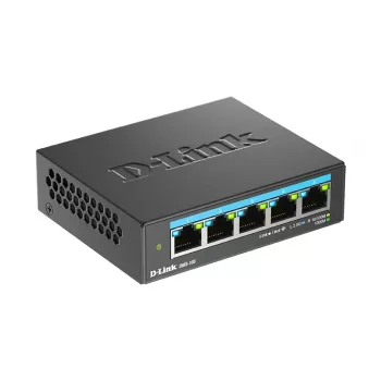 Switch de secretária D-Link 5 portas 2.5G Multi-Gigabit Não gerido L2 5x2.5G portas