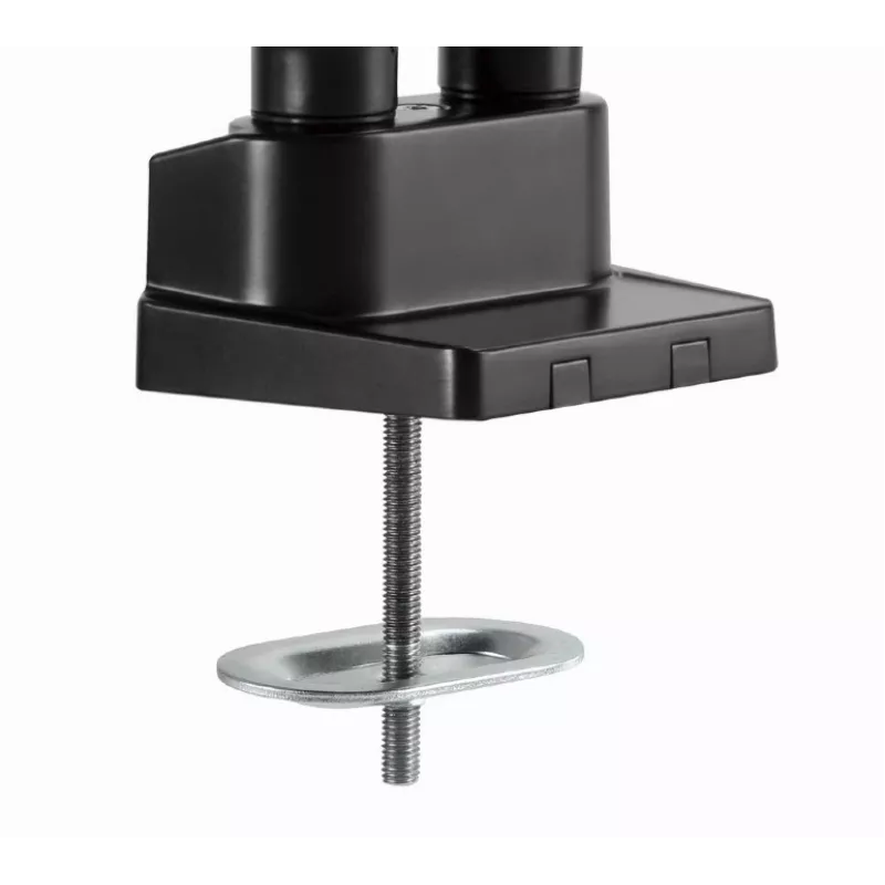 Braço de monitor ajustável GEMBIRD para montagem em secretária com prateleira para portátil (totalmente articulado)