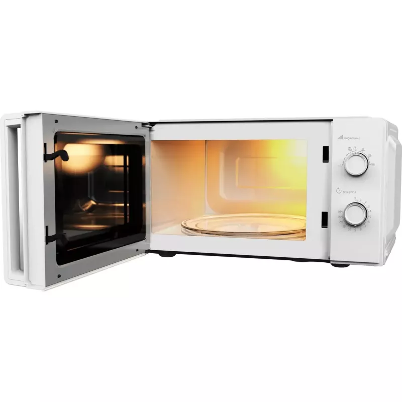 Beko MOC20100WFB micro-ondas solo, 700 W, 20 l, prato rotativo de 24,5 cm, comando mecânico, branco