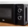 Beko MOC20100WFB micro-ondas solo, 700 W, 20 l, prato rotativo de 24,5 cm, comando mecânico, branco