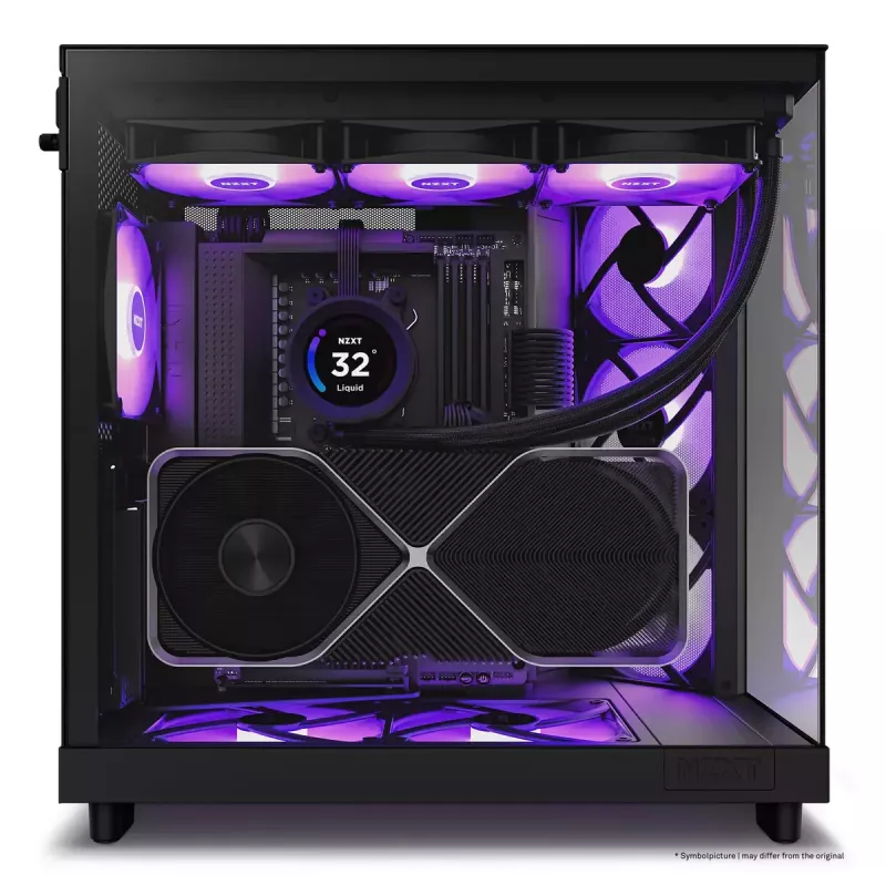 Caixa de PC NZXT H6 Air Flow Midi Tower preto