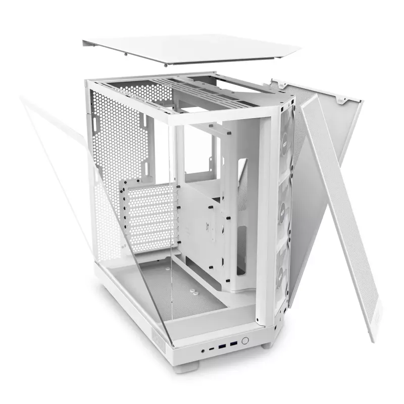Caixa de PC NZXT H6 Air Flow Midi Tower branco