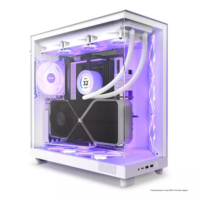 Caixa de PC NZXT H6 Air Flow Midi Tower branco