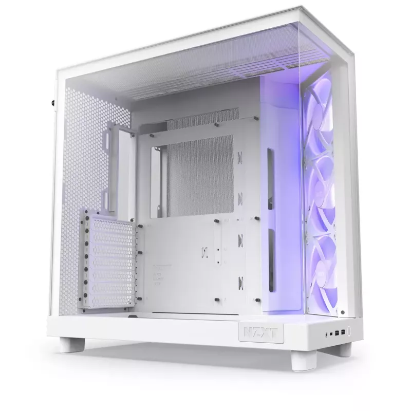 Caixa de PC NZXT H6 Air Flow Midi Tower branco