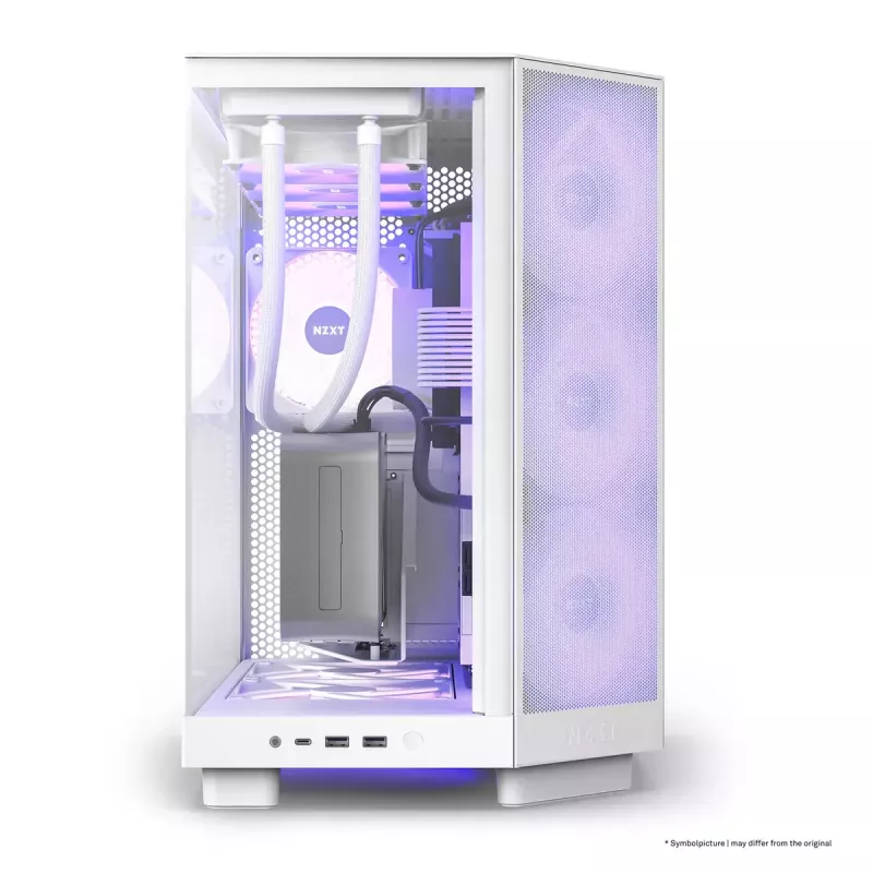 Caixa de PC NZXT H6 Air Flow Midi Tower branco