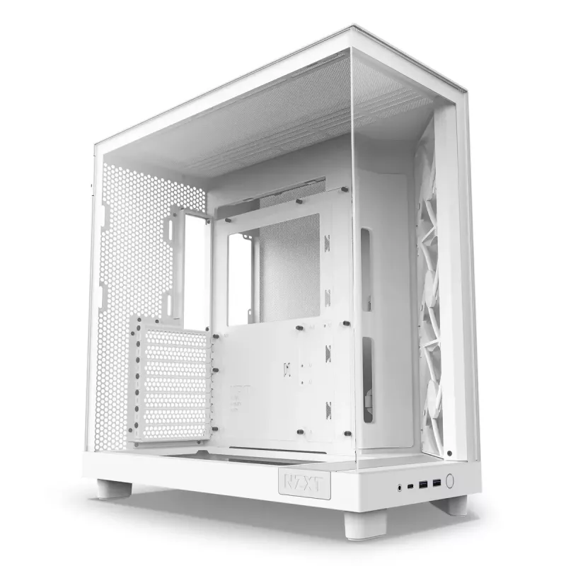 Caixa de PC NZXT H6 Air Flow Midi Tower branco