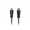 Cabo HDMI LANBERG CA-HDMI-30FB-0100-BK 10 m, HDMI Type-A 2.1, 48 Gbit/s, 144 Hz, HDR, ARC, Ethernet