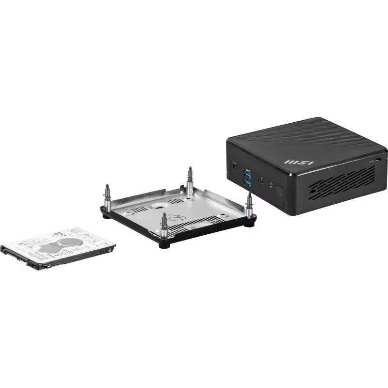 MSI Cubi 5 12M-002EU Intel® Core™ i5 i5-1235U 8 GB DDR4-SDRAM 512 GB SSD Windows 11 Pro Mini-PC preto