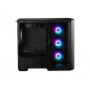 MSI MAG PANO M100R PZ caixa para PC Micro Tower, microATX/Mini-ITX, vidro temperado panorâmico de 270 graus, ventoinhas ARGB, USB-C, preta