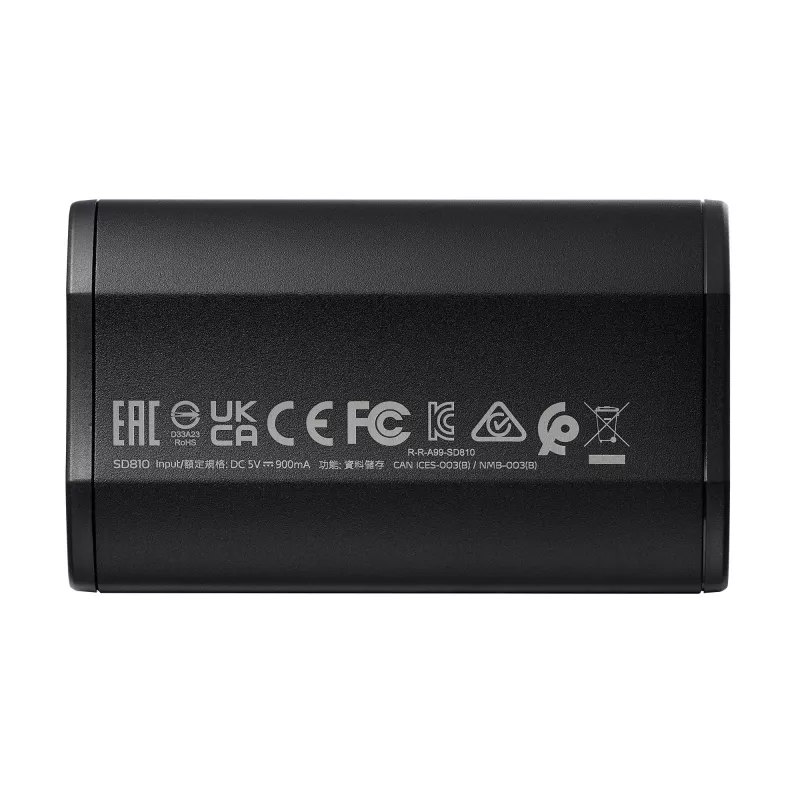 SSD externo ADATA SD810 1 TB (1000 GB) USB 3.2 Gen 2x2, 2000 MB/s, IP68, caixa de alumínio