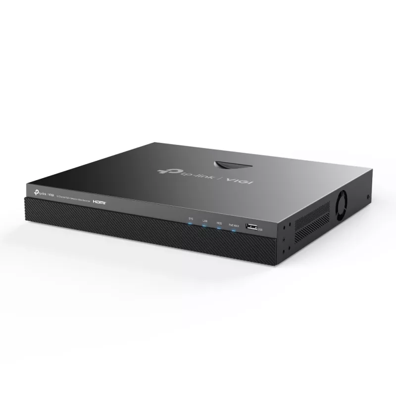 TP-Link VIGI NVR2016H-16P Gravador de vídeo em rede preto