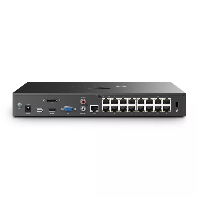 TP-Link VIGI NVR2016H-16P Gravador de vídeo em rede preto