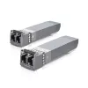 Módulo transceptor de rede UBIQUITI UACC-OM-MM-10G-D-2, 10 Gbit/s, multimodo 850 nm, LC, pack de 2