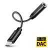 Axagon ADA-HC Adaptador de áudio USB-C para jack 3,5 mm – DAC Hi-Res, 384 kHz/32 Bit, estéreo
