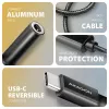 Axagon ADA-HC Adaptador de áudio USB-C para jack 3,5 mm – DAC Hi-Res, 384 kHz/32 Bit, estéreo