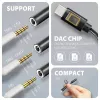 Axagon ADA-HC Adaptador de áudio USB-C para jack 3,5 mm – DAC Hi-Res, 384 kHz/32 Bit, estéreo