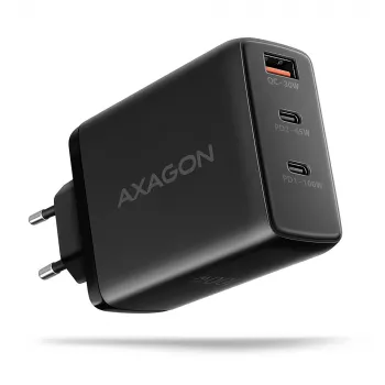 Axagon ACU-DPQ100 PD3.0 & QC 4+ Carregador de parede com TRÊS SAÍDAS 100W