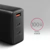 Axagon ACU-DPQ100 PD3.0 & QC 4+ Carregador de parede com TRÊS SAÍDAS 100W