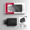 Axagon ACU-DPQ100 PD3.0 & QC 4+ Carregador de parede com TRÊS SAÍDAS 100W
