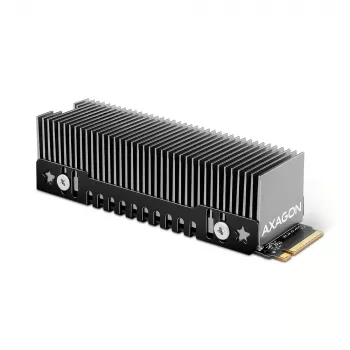 Axagon CLR-M2XT dissipador passivo de alumínio para SSD M.2 de um e dois lados tamanho 2280, altura 24 mm