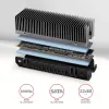 Axagon CLR-M2XT dissipador passivo de alumínio para SSD M.2 de um e dois lados tamanho 2280, altura 24 mm