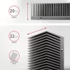 Axagon CLR-M2XT dissipador passivo de alumínio para SSD M.2 de um e dois lados tamanho 2280, altura 24 mm