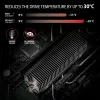 Axagon CLR-M2XT dissipador passivo de alumínio para SSD M.2 de um e dois lados tamanho 2280, altura 24 mm