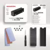 Axagon CLR-M2XT dissipador passivo de alumínio para SSD M.2 de um e dois lados tamanho 2280, altura 24 mm