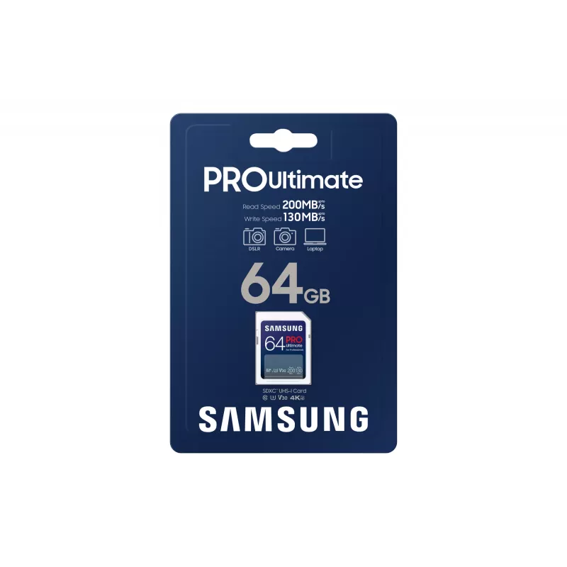 Cartão de memória Samsung 64 GB SDXC UHS-I Classe 3 PRO Ultimate