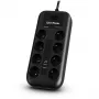CyberPower Tracer III P0820SUF0-FR protetor contra sobretensões Preto 8 saídas AC 200–250 V 1,8 m