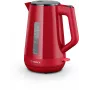 Chaleira elétrica Bosch TWK1M124 — 1,7 L, 2400 W, vermelha, sem fios, base 360°