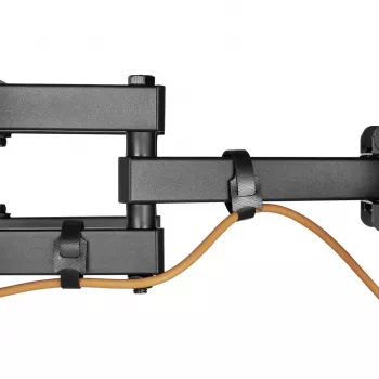 Suporte de parede para TV MACLEAN MC-710N VESA até 600x400 mm, inclinável +3°/−15°, distância máx. 35,5 cm, ecrã máx. 80 polegadas, aço, preto