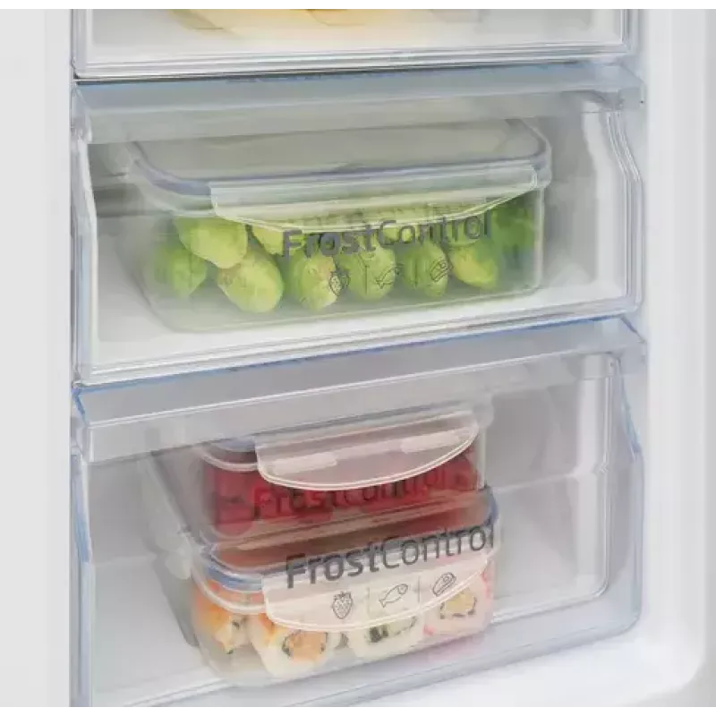 Amica FK200.4(E) frigorífico combinado de instalação livre, congelador inferior, frigorífico 109 l + congelador 48 l, classe energética E, branco