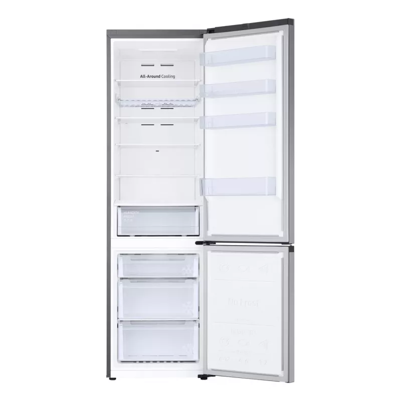 Samsung RB38C672ESA Instalação livre 390 L Cinzento, Metálico, Prateado