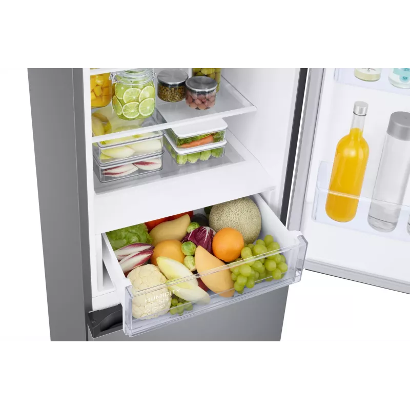 Samsung RB38C672ESA Instalação livre 390 L Cinzento, Metálico, Prateado