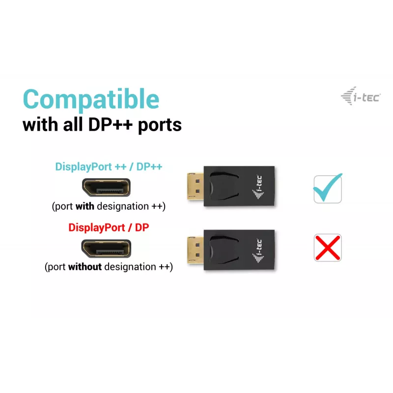 Adaptador passivo DisplayPort para HDMI i-tec (máx. 4K/30Hz)