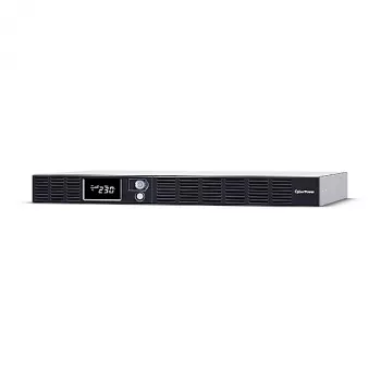 UPS Line-Interactive para rack CYBERPOWER OR1500ERM1U — 1,5 kVA / 900 W, 6 saídas C13, LCD, bateria VRLA hot-swap, 1U, prateado