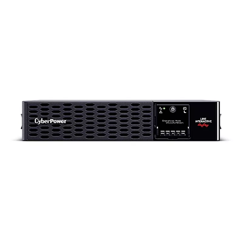 Fonte de alimentação ininterrupta CYBERPOWER PR1000ERT2U, 1 kVA (1000 W), Line-Interactive, 10 saídas C13, onda sinusoidal pura, rack/torre 2U