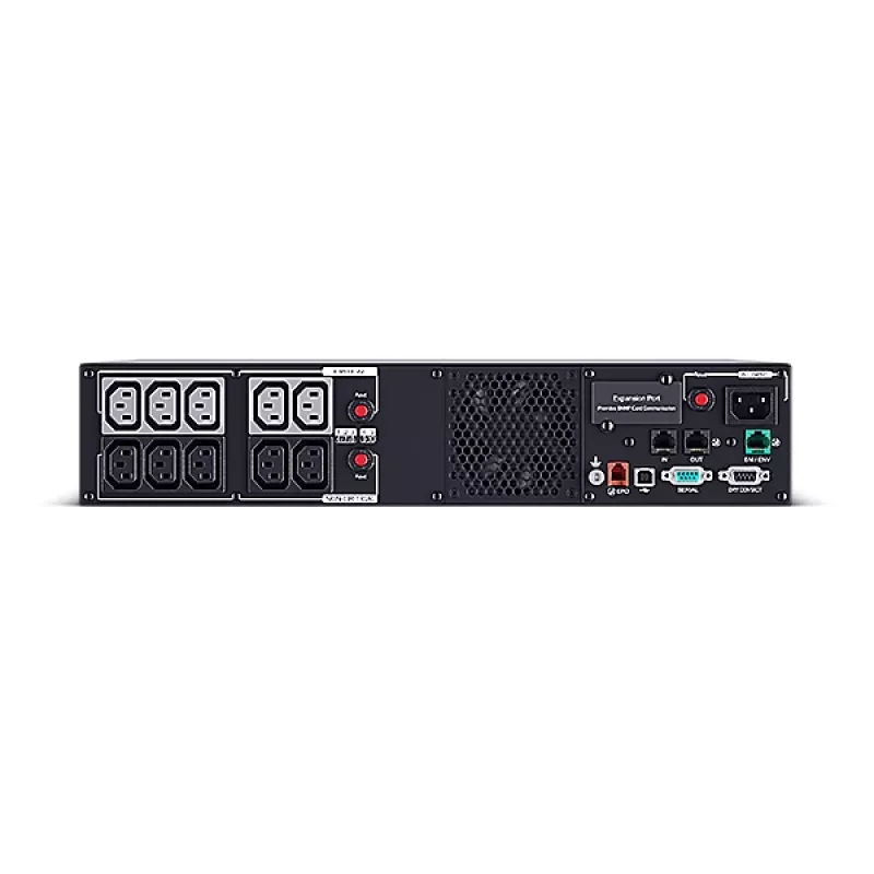 Fonte de alimentação ininterrupta CYBERPOWER PR1000ERT2U, 1 kVA (1000 W), Line-Interactive, 10 saídas C13, onda sinusoidal pura, rack/torre 2U