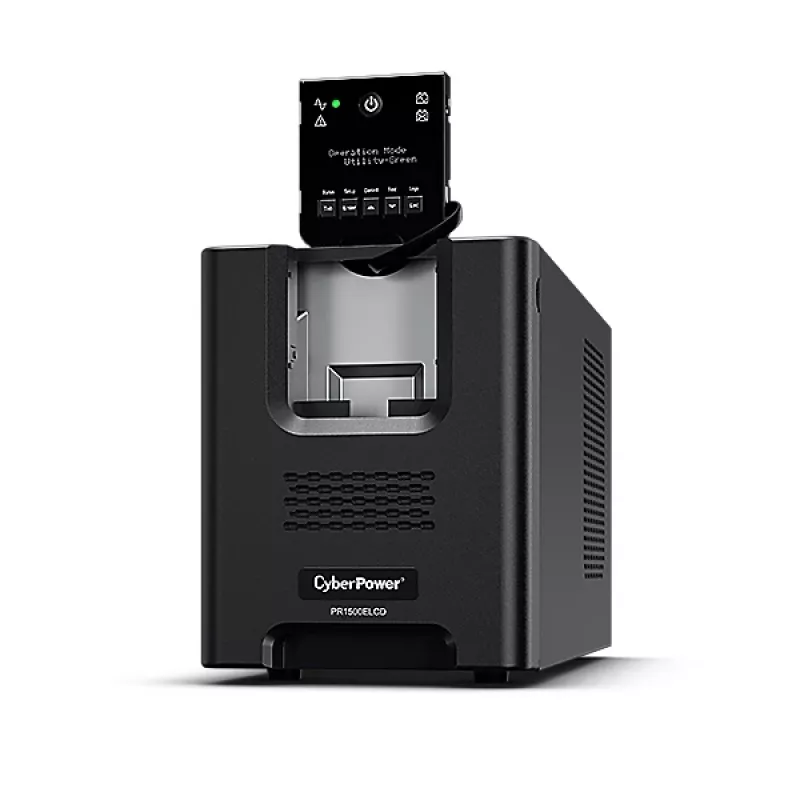 Fonte de alimentação ininterrupta (UPS) CyberPower PR1500ELCD Line-Interactive 1,5 kVA 1350 W 8 saídas AC