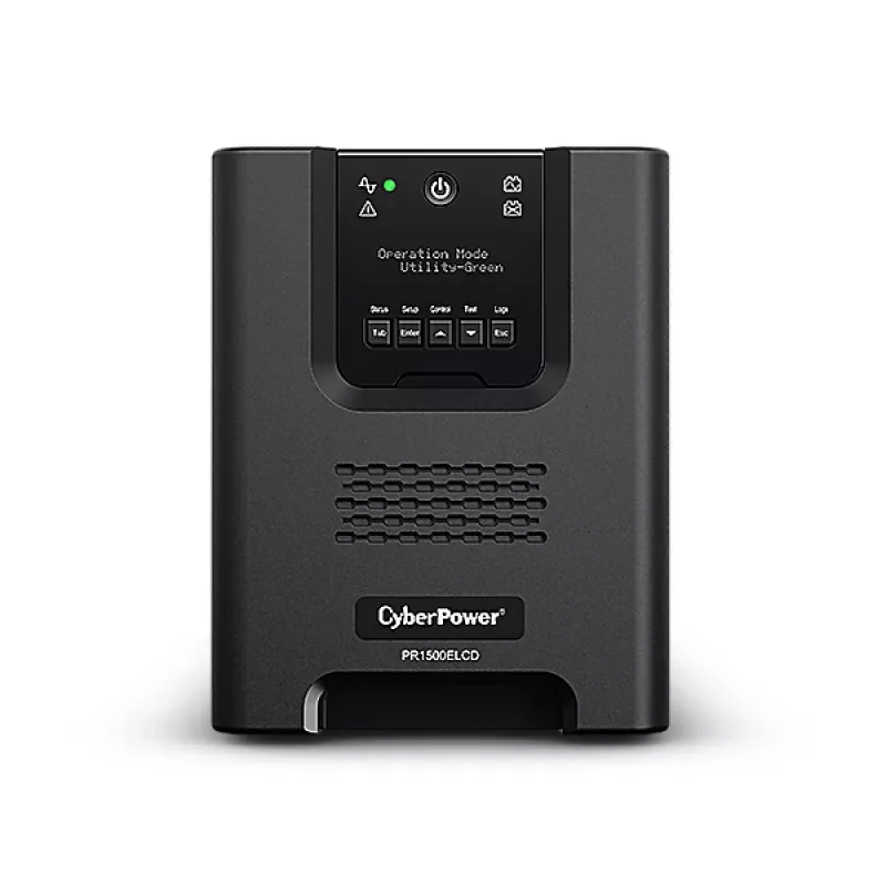Fonte de alimentação ininterrupta (UPS) CyberPower PR1500ELCD Line-Interactive 1,5 kVA 1350 W 8 saídas AC