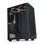 iBOX CETUS 906 caixa para PC Midi Tower, ATX/micro-ATX, painel lateral de vidro temperado, 4 ventoinhas LED, 460x210x340 mm, placa gráfica máx. 29 cm, preta
