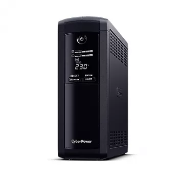 Fonte de alimentação ininterrupta (UPS) CyberPower VP1600EILCD Line-Interactive 1,6 kVA 960 W 8 saídas AC