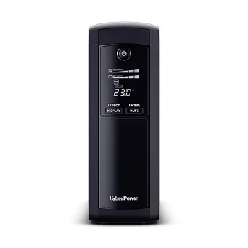 Fonte de alimentação ininterrupta (UPS) CyberPower VP1600EILCD Line-Interactive 1,6 kVA 960 W 8 saídas AC