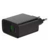 Carregador rápido USB GEMBIRD – 2 portas Type-A e C, 20 W – preto